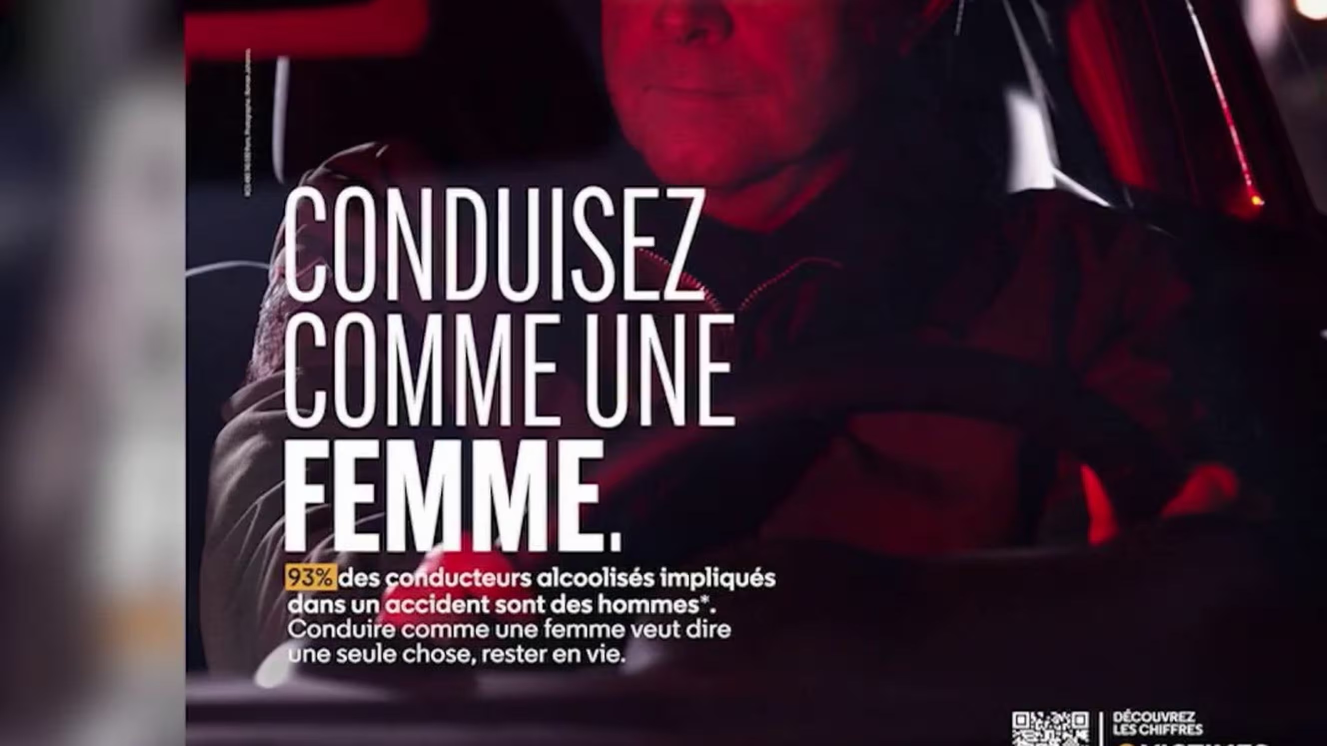 Les hommes qui ont bu sont responsables de 98% des accidents dus à l'alcool.