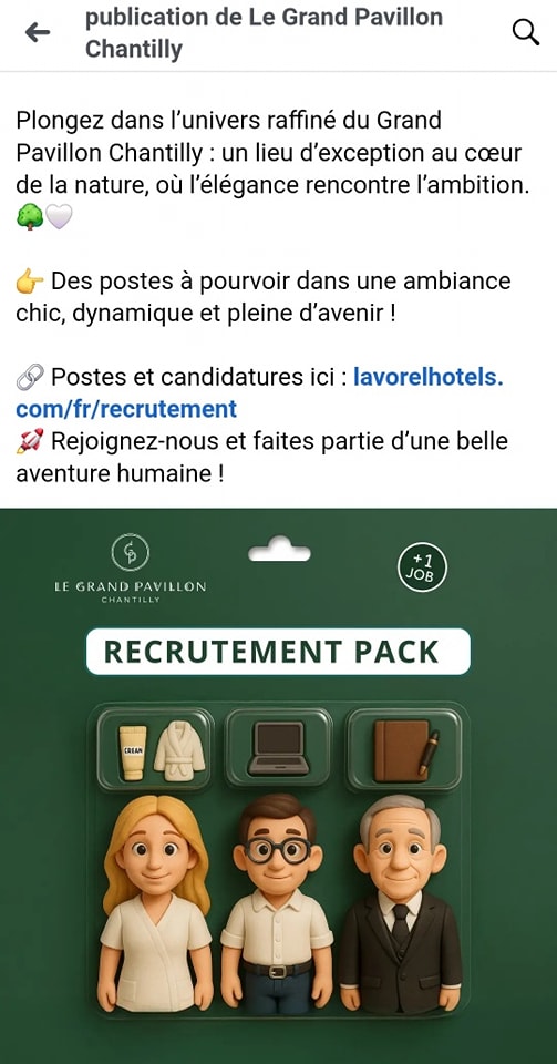Starter pack recrutement : la femme et son peignoir, un homme avec un ordinateur, un homme avec un carnet en cuir.