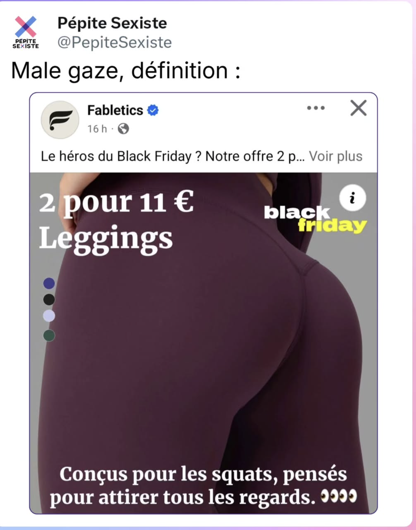 des fesses de femmes moulées dans une legging