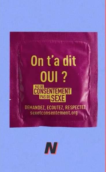 A. On t'a dit OUI ? (condom)