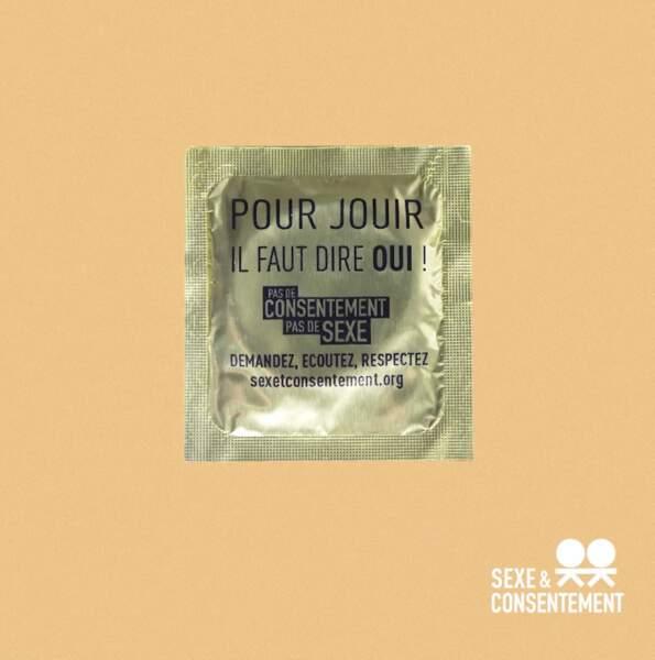 A.Pour jouir il faut dire OUI (condom)