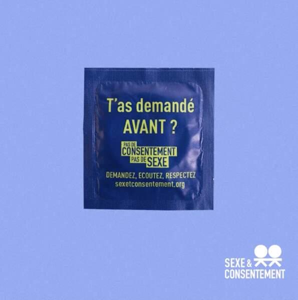 A. T'as demandé avant ? (condom)