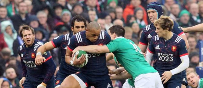 Sport, Equipe de France de rugby en 2017 Des rugbymen durant un match