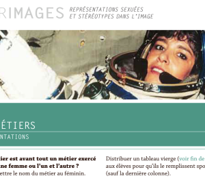 Une femme cosmonaute