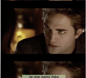 Robert Pattison dans le film Twilight