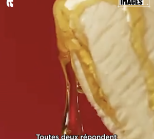 Banane et caramel qui coule