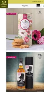 un cadeau sucré pour elle, de l'alcool pour lui