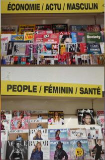 vente de presse : rubriques femmes/hommes stéréotypées